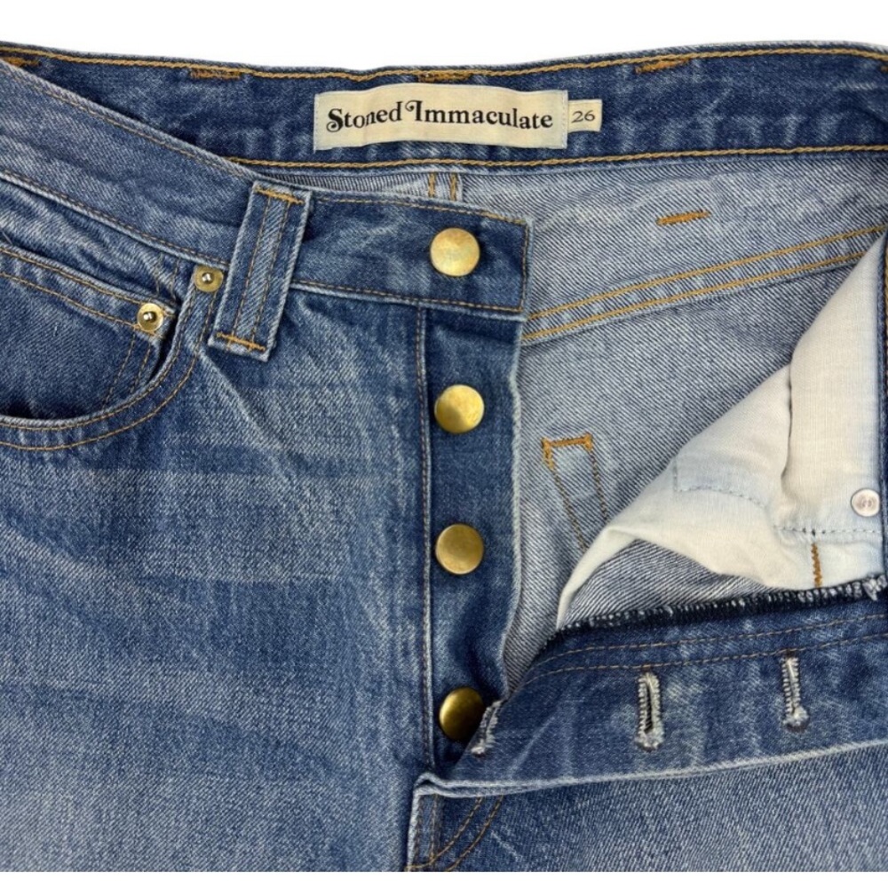 STONED IMMACULATE Juliette High Rise Straight Jeans Size 26 - Picture 5 of 5